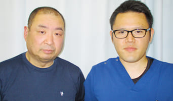 あおやま鍼灸整骨院に来院する患者様とスタッフ